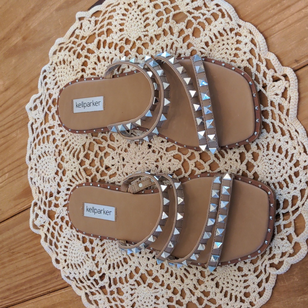 Kellparker Studded Strap Sandals, Size 9.5